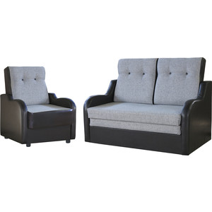 Комплект Шарм-Дизайн Классика 2В шенилл серый. кресло для отдыха шарм дизайн классика д серый шенилл и экокожа беж
