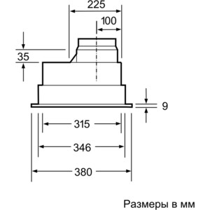 Вытяжка встраиваемая Bosch DHL555BL