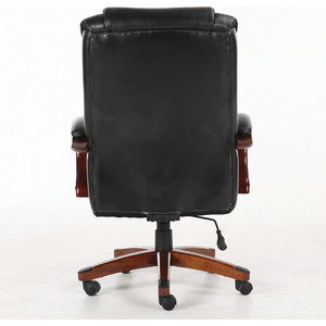 Кресло офисное Brabix Magnum EX-701 дерево/рециклированная кожа, черное (531827)