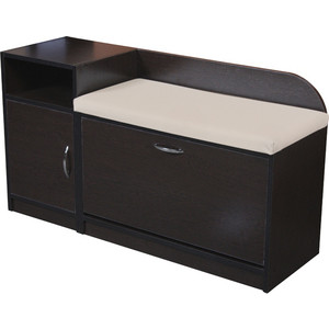Банкетка для прихожей Шарм-Дизайн Уют левый венге банкетка мебелик вивальди с ящиком венге зеленый п0005715