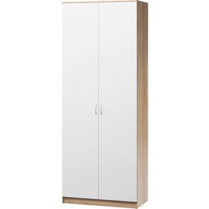 Шкаф для одежды Шарм-Дизайн Евро лайт 60х60 дуб сонома+белый стол письменный лайт 10 01 1153х582х1790 белый