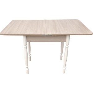 Стол Катрин Ломберный раскладной 80х60 ясень светлый/белый ЛДСП раскладной стол мебелик