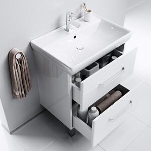Мебель для ванной Aqwella Нео 70x47 напольная, белая
