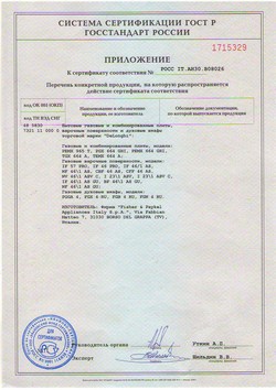 Приложение к сертификату соответствия DeLonghi РОСС IT.АИ30.В08026